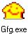 El icono del archivo del troyano se presenta siempre como una extraña y sonriente carita amarilla.