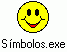 El archivo SMBOLOS.EXE se copia en la carpeta actual. Su tamao es de 49,152 bytes, y se muestra con el icono del emoticn de una carita sonriente.